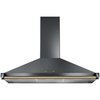 Rangemaster RCLAHDC90SL/B Classic Slate / Brass Rail 90cm Chimney Cooker Hood