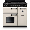 Rangemaster CL90DFPPCR/CM1 90cm Dual Fuel Range Cooker Classic Pale Cream / Chrome, A Rated
