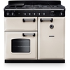 Rangemaster CL100DFPPCR/CM1 100cm Dual Fuel Range Cooker Classic Pale Cream / Chrome, A Rated