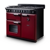 Rangemaster CL100DFPBOR/CM1 100cm Dual Fuel Range Cooker Classic Bordeaux / Chrome, A Rated