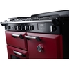 Rangemaster CL100DFPBOR/CM1 100cm Dual Fuel Range Cooker Classic Bordeaux / Chrome, A Rated