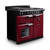 Rangemaster CL100DFPBOR/CM1 100cm Dual Fuel Range Cooker Classic Bordeaux / Chrome, A Rated