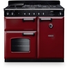 Rangemaster CL100DFPBOR/CM1 100cm Dual Fuel Range Cooker Classic Bordeaux / Chrome, A Rated