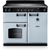Rangemaster CL100EIPMSB/CM1 100cm Induction Range Cooker Classic Misty Blue / Chrome, A Rated