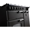 Rangemaster CLDL90DFPSLT/CM1 90cm Dual Fuel Range Cooker Classic Deluxe Slate / Chrome, A Rated