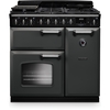 Rangemaster CLDL90DFPSLT/CM1 90cm Dual Fuel Range Cooker Classic Deluxe Slate / Chrome, A Rated