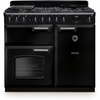Rangemaster CLDL100DFPGBL/CM1 100cm Dual Fuel Range Cooker Classic Deluxe Gloss Black / Chrome, A Rated