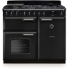 Rangemaster CLDL100DFPCBL/CM1 100cm Dual Fuel Range Cooker Classic Deluxe Charcoal Black / Chrome, A Rated