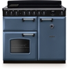 Rangemaster CLDL100EIPSTB/CM1 100cm Induction Range Cooker Classic Deluxe Stone Blue / Chrome, A Rated