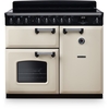 Rangemaster CLDL100EIPPCR/CM1 100cm Induction Range Cooker Classic Deluxe Pale Cream / Chrome, A Rated