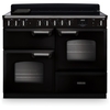 Rangemaster CLDLO110EIPGBL/CM1 110cm Induction Range Cooker Classic Deluxe Gloss Black / Chrome, A Rated