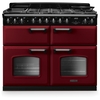 Rangemaster CLDLB110DFPBOR/CM1 110cm Dual Fuel Range Cooker Classic Deluxe Bordeaux / Chrome, A Rated