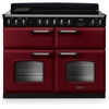 Rangemaster CLDLB110EIPBOR/CM1 110cm Induction Range Cooker Classic Deluxe Bordeaux / Chrome, A Rated