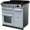 Rangemaster ESDL90DFPMSB/CM1 90cm Dual Fuel Range Cooker Estel Deluxe Misty Blue / Chrome, A Rated