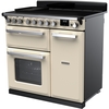 Rangemaster ESDL90EIPPCR/CM1 90cm Induction Range Cooker Estel Deluxe Pale Cream / Chrome, A Rated
