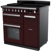 Rangemaster ESDL90EIPBOR/CM1 90cm Induction Range Cooker Estel Deluxe Bordeaux / Chrome, A Rated