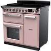 Rangemaster ESDL90EIPPPK/CM1 90cm Induction Range Cooker Estel Deluxe Pale Pink / Chrome, A Rated