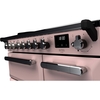 Rangemaster ESDL90EIPPPK/CM1 90cm Induction Range Cooker Estel Deluxe Pale Pink / Chrome, A Rated