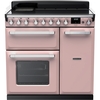 Rangemaster ESDL90EIPPPK/CM1 90cm Induction Range Cooker Estel Deluxe Pale Pink / Chrome, A Rated