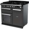Rangemaster ESDL100DFPSLT/CM1 100cm Dual Fuel Range Cooker Estel Deluxe Slate / Chrome, A Rated