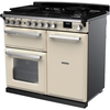 Rangemaster ESDL100DFPPCR/CM1 100cm Dual Fuel Range Cooker Estel Deluxe Pale Cream / Chrome, A Rated