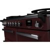 Rangemaster ESDL100DFPBOR/CM1 100cm Dual Fuel Range Cooker Estel Deluxe Bordeaux / Chrome, A Rated