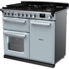 Rangemaster ESDL100DFPMSB/CM1 100cm Dual Fuel Range Cooker Estel Deluxe Misty Blue / Chrome, A Rated