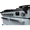 Rangemaster ESDL100DFPMSB/CM1 100cm Dual Fuel Range Cooker Estel Deluxe Misty Blue / Chrome, A Rated