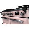 Rangemaster ESDL100DFPPPK/CM1 100cm Dual Fuel Range Cooker Estel Deluxe Pale Pink / Chrome, A Rated