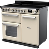 Rangemaster ESDL100EIPPCR/CM1 100cm Induction Range Cooker Estel Deluxe Pale Cream / Chrome, A Rated