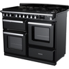 Rangemaster ESDLO110DFPGBL/CM1 110cm Dual Fuel Range Cooker Estel Deluxe Black / Chrome, A Rated