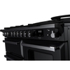 Rangemaster ESDLO110DFPGBL/CM1 110cm Dual Fuel Range Cooker Estel Deluxe Black / Chrome, A Rated