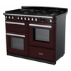 Rangemaster ESDLO110DFPBOR/CM1 110cm Dual Fuel Range Cooker Estel Deluxe Bordeaux / Chrome, A Rated