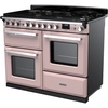 Rangemaster ESDLO110DFPPPK/CM1 110cm Dual Fuel Range Cooker Estel Deluxe Pale Pink / Chrome, A Rated