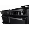 Rangemaster ESDLB110DFPGBL/CM1 110cm Dual Fuel Range Cooker Estel Deluxe Black / Chrome, A Rated