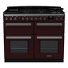 Rangemaster ESDLB110DFPBOR/CM1 110cm Dual Fuel Range Cooker Estel Deluxe Bordeaux / Chrome, A Rated