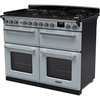Rangemaster ESDLB110DFPMSB/CM1 110cm Dual Fuel Range Cooker Estel Deluxe Misty Blue / Chrome, A Rated