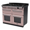 Rangemaster ESDLB110DFPPPK/CM1 110cm Dual Fuel Range Cooker Estel Deluxe Pale Pink / Chrome, A Rated
