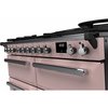 Rangemaster ESDLB110DFPPPK/CM1 110cm Dual Fuel Range Cooker Estel Deluxe Pale Pink / Chrome, A Rated