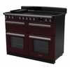 Rangemaster ESDLB110EIPBOR/CM1 110cm Induction Range Cooker Estel Deluxe Bordeaux / Chrome, A Rated