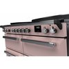 Rangemaster ESDLB110EIPPPK/CM1 110cm Induction Range Cooker Estel Deluxe Pale Pink / Chrome, A Rated