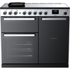 Rangemaster EDDL100EIGBLK/CM1 100cm Induction Range Cooker Edge Deluxe Black Glass / Chrome, A Rated