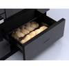 Rangemaster EDDLO110DFGBLK/CM1 110cm Dual Fuel Range Cooker Edge Deluxe Black Glass / Chrome, A Rated