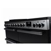Rangemaster EDDLB110EIGBLK/CM1 110cm Induction Range Cooker Edge Deluxe Black Glass / Chrome, A Rated