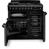 Rangemaster CLDL90DFPHTH/CM1 90cm Dual Fuel Range Cooker Classic Deluxe Heather / Chrome, A Rated