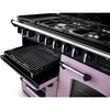 Rangemaster CLDLO110DFPHTH/CM1 110cm Dual Fuel Range Cooker Classic Deluxe Heather / Chrome, A Rated