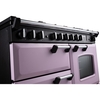 Rangemaster CLDLO110DFPHTH/CM1 110cm Dual Fuel Range Cooker Classic Deluxe Heather / Chrome, A Rated