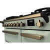 Rangemaster ESDL90DFPMNT/AB1 90cm Dual Fuel Range Cooker Estel Deluxe Mint / Antique Brass, A Rated