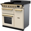 Rangemaster ESDL90EIPPCR/AB1 90cm Induction Range Cooker Estel Deluxe Pale Cream / Antique Brass, A Rated