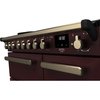 Rangemaster ESDL90EIPBOR/AB1 90cm Induction Range Cooker Estel Deluxe Bordeaux / Antique Brass, A Rated